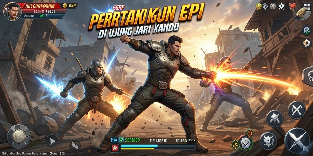Gameplay seru dengan berbagai pertarungan aksi menegangkan.