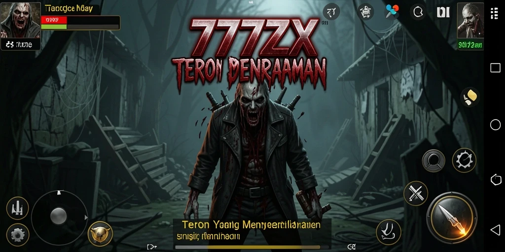 Gameplay menegangkan di dunia horror yang gelap.
