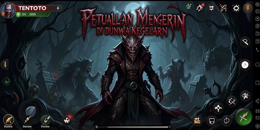 Tangkapan layar menampilkan aksi menegangkan dalam TENTOTO.