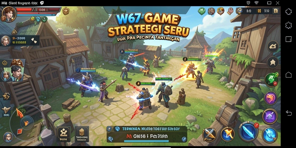 Tampilan gameplay W67 yang menggugah semangat dan penuh strategi.