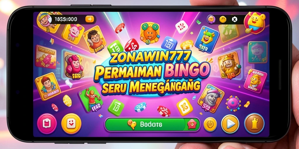 Tampilan gameplay seru di aplikasi Bingo ZONAWIN777.